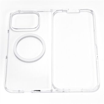 For Google Pixel 9 Pro Fold 5G Magnetisk Etui Anti-Ripe Gjennomsiktig PC Telefondeksel