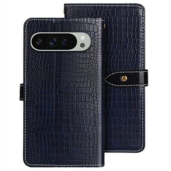 IDEWEI For Google Pixel 9 Pro XL Etui Krokodilletekstur PU Lær Flip Telefon Cover