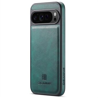 DG.MING For Google Pixel 9 Pro XL Etui Anti-Drop Lærbelagt PC+TPU Telefon Bakdeksel