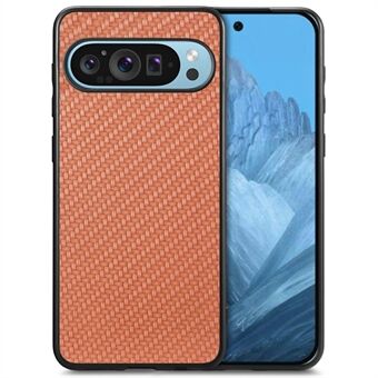 For Google Pixel 9 / Pixel 9 Pro Deksel Karbonfiber Tekstur PU+PC+TPU Telefondeksel