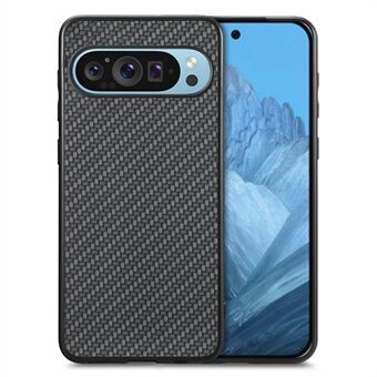 For Google Pixel 9 Pro XL Deksel Karbonfiber Tekstur PU+PC+TPU Telefondeksel