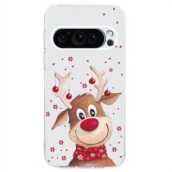 For Google Pixel 9 / 9 Pro Etui Julemønster Trykk Myk TPU Telefonbeskytter