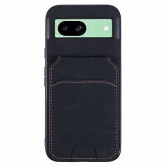 SUTENI H02 For Google Pixel 8a Etui Kortspor Stativ Litchi Tekstur Lær+TPU Deksel