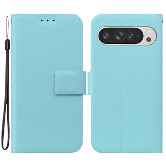 For Google Pixel 9 Pro XL Etui Ultra-Tynt PU Skinn + TPU Telefonbeskyttelse med Kortlomme