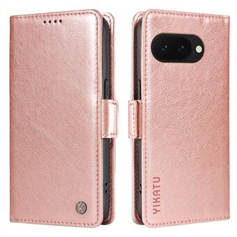 YIKATU YK-007 For Google Pixel 9a etui Side Buckle PU-lær deksel med litchitekstur