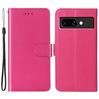 For Google Pixel 9a Etui med kortholder PU Skinn Flip Lommebok Telefondeksel