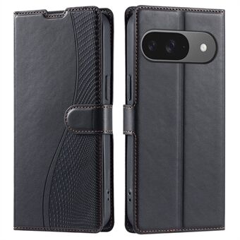 For Google Pixel 9 Pro / Pixel 9 Etui Prikker Preget PU Lær Flip Telefondeksel med Kortspor, Stropp