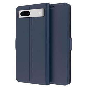 Flip Folio telefondeksel for Google Pixel 7 5G, laget av PU-skinn, med stativ, kortlomme og indre TPU-materiale. Dekselet har magnetisk lås og beskytter mot fallskader.