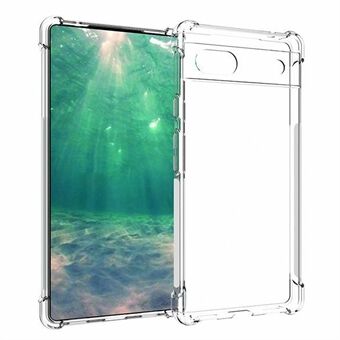 For Google Pixel 6a, Anti-Scratch Ultra Clear myk TPU mobildeksel som ikke sklir, bakdeksel for mobiltelefon.