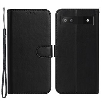 B40 smarttelefon-etui for Google Pixel 7a, lommebokstativ-telefondeksel av PU-lær+TPU-telefonskall.