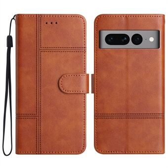 For Google Pixel 7 Pro 5G Business PU Leather Wallet Phone Case Line Imprinted Stand Cowhide Texture Cover with Strap

For Google Pixel 7 Pro 5G Forretnings PU-Skinnetui til mobiltelefon med lommebokslomme, linjeinntrykk, børstet kufølelse og rem.