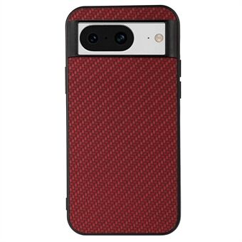 For Google Pixel 8 Karbonfiber-tekstur Støtsikker Telefondeksel PU-Lær Belagt TPU-Cover