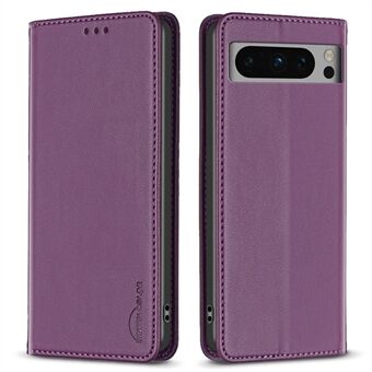 BINFEN COLOR BF18 Beskyttende Etui for Google Pixel 8 Pro Telefonveske Lær Flip Cover med Kortholder