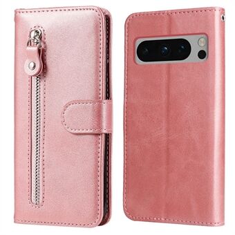 For Google Pixel 8 Pro Calf Texture Phone Case Zipper Pocket Leather Wallet Stand Cover can be translated to Norwegian as:
For Google Pixel 8 Pro Mobildekselet i kalveskinnstekstur med glidelomme-lommebok i skinn og stativ-cover