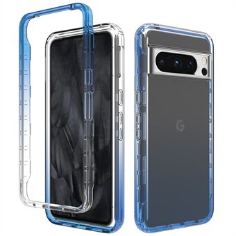 For Google Pixel 8 Pro Klar Deksel TPU+PC Mobiltelefonfutteral