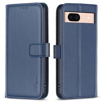 BINFEN COLOR BF17 for Google Pixel 8a etui med stativ i skinn+lommebok