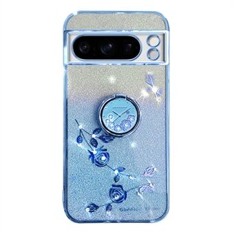 KADEM for Google Pixel 8 Pro deksel med ringstativ og gradient-TPU-telefonveske