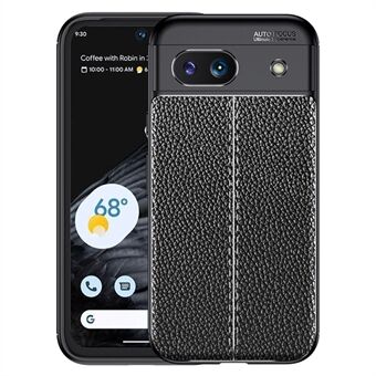 For Google Pixel 8a Litchi tekstur telefonveske, tynn TPU-mobildeksel