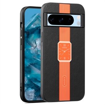 KADEM For Google Pixel 8 Pro Etui Lær + TPU + Akryl Smartphone Anti-fall Deksel