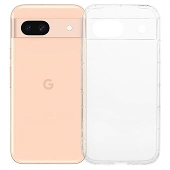 For Google Pixel 8a gjennomsiktig TPU-telefondeksel med airbagbeskyttelse (presis linseåpning)