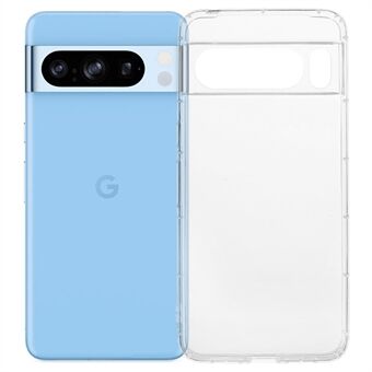 For Google Pixel 8 Pro Klar Deksel TPU Telefonomslag med Airbag-beskyttelse (Presist linsehull)