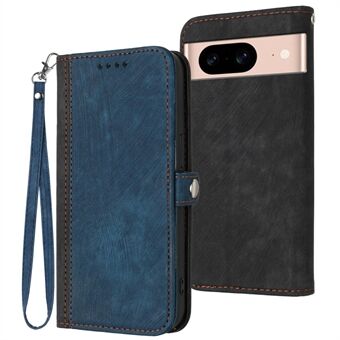 YX0020 for Google Pixel 8a Lær-etui Lommebok Flip Mobiltelefon-deksel