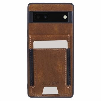 SUTENI H03 for Google Pixel 6a Etui i PU-lærbelagt TPU-materiale med kortholder