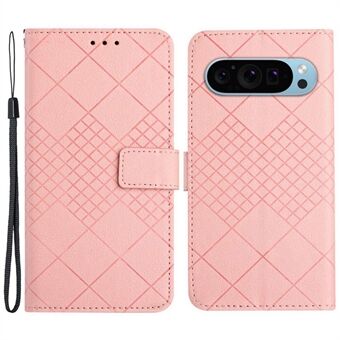 HT06 For Google Pixel 9 / Pixel 9 Pro Etui Lommebok PU-lær Litchi Tekstur Telefondeksel