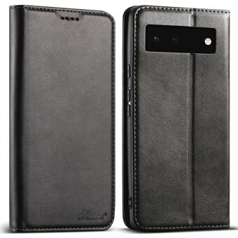 SUTENI For Google Pixel 6 Pro 5G Telefonveske Støtsikker Lommebok PU Lær Flip Cover