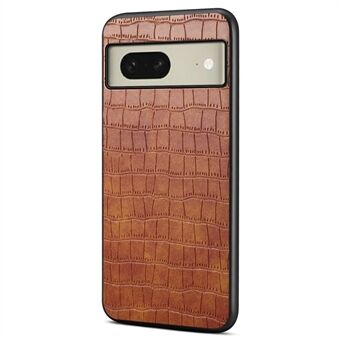 For Google Pixel 8 PU Lær + PC + TPU Deksel Krokodille Tekstur Mobiltelefonveske