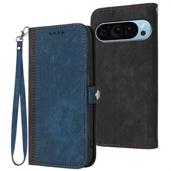 YX0020 for Google Pixel 9 Pro XL beskyttende etui i PU-skinn-lommebokstil med stropp.