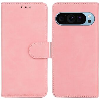 For Google Pixel 9 / Pixel 9 Pro Lommebok-deksel i PU-skinn + TPU mobiltelefonstativ.