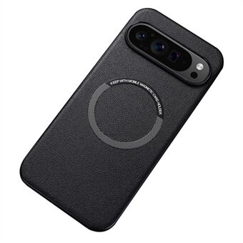 For Google Pixel 9 Pro XL Magnetisk Etui PU-lær + TPU Ripemotstandig Bakdeksel