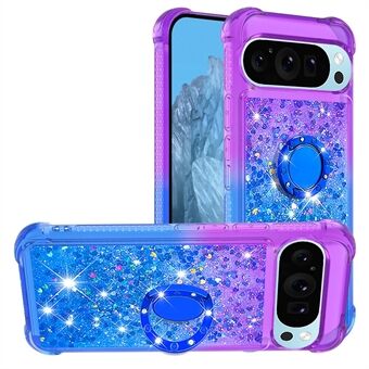 YB Quicksand serien-8 for Google Pixel 9 Pro XL Stativdeksel Glitter Flytende Gradient TPU Telefonomslag