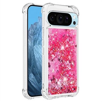 YB Quicksand-serie-1 For Google Pixel 9-etui Paljetter Flytende Beskyttende TPU-telefondeksel