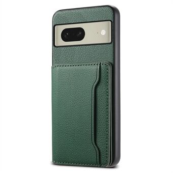 For Google Pixel 8-etui i kalveskinnsteksturert PU-lærbelagt TPU + PC-mobiltelefondeksel