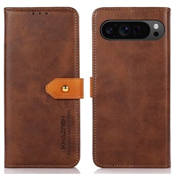 KHAZNEH For Google Pixel 9 Pro XL etui Magnetisk Flip PU Skinn Stativ Telefonomslag