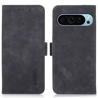 ABEEL For Google Pixel 9 / Pixel 9 Pro Magnetisk Etui Med Sidelukking og Kortholder Telefondeksel