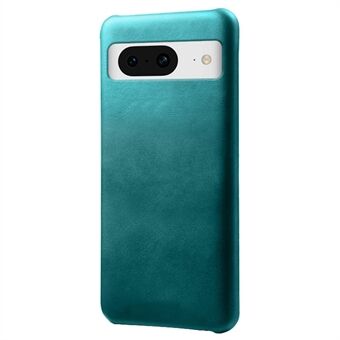 For Google Pixel 8-telefondeksel i kalveskinnsmateriale med PU-lær og belagt PC-bakdeksel.