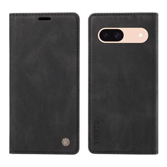 YIKATU YK-004 For Google Pixel 8a etui i skinn med berøringsoverflate og magnetisk absorpsjon telefondeksel.