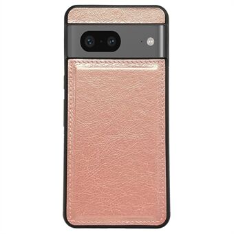 For Google Pixel 7 5G Beskyttende Etui Kalveskinn Teksturert Lær+TPU Telefondeksel