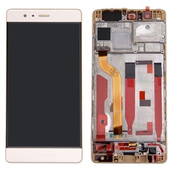 For Huawei P9 Grade C LCD-skjerm og digitaliseringsenhet + ramme (uten logo)