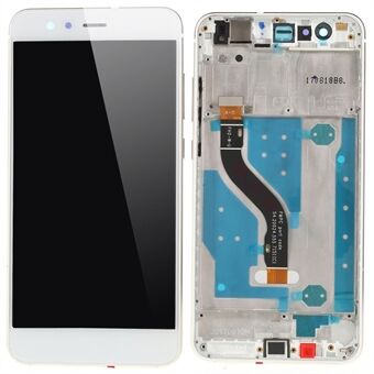 For Huawei P10 Lite Grade C LCD-skjerm og digitaliseringsenhet + rammeerstatningsdel (uten logo)