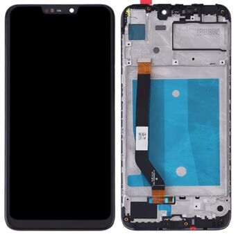 For Huawei Honor 8C Grade C LCD-skjerm og digitaliseringsenhet + rammeerstatningsdel (uten logo)