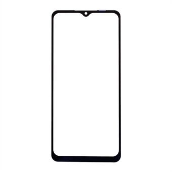 Skjermglassobjektiv + OCA selvklebende erstatning for Samsung Galaxy A02s (164,2x75,9x9,1 mm) A025 / A03s (164,2 x 75,9 x 9,1 mm) - Svart