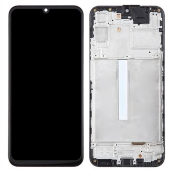 For Samsung Galaxy A25 5G (Global) (161.0 X 76.5 X 8.3mm) A256 Klasse C LCD-skjerm og digitalisatorenhet + ramme (In-Cell Technology) (uten logo)