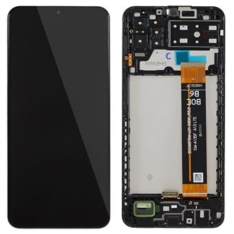 For Samsung Galaxy A13 4G A13 Grade C LCD-skjerm og digitaliseringsenhet + rammeerstatningsdel (uten logo)