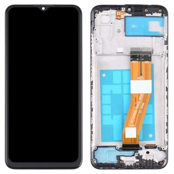 For Samsung Galaxy A03 (164,2 x 75,9 x 9,1 mm) A035 OEM Grade S LCD-skjerm og digitaliseringsenhet + rammedel (uten logo)