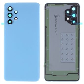 For Samsung Galaxy A32 4G (EU-versjon) A325 Batterideksel med klebende klistremerke + kameralinsebeskyttelse (Uten logo)