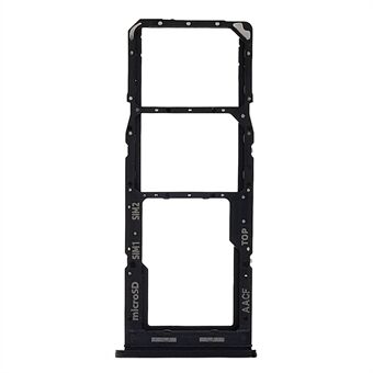 For Samsung Galaxy A13 5G A136 OEM Dual SIM -kort + SD-kortbrettholder erstatning (uten logo) - Svart